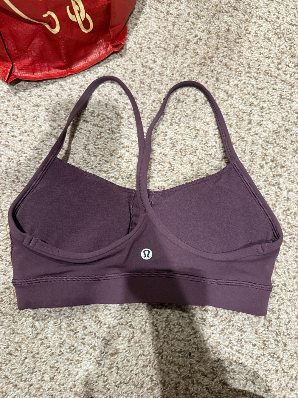 lululemon athletica Deep Plum Strappy Sports Bra